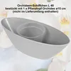 MePla - 2 Stück - Orchideen-Schiffchen L 40 anthrazit Produktbild-Vorschau 3