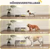 PawHut Ciotola rialzata per cani, regolabile in altezza, Anteprima dell’immagine prodotto 5