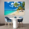 MuchoWow® Poster Strand - Meer - Boot - Palme 180x120 cm - Produktbild-Vorschau 5