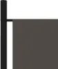 A close-up view of a dark gray room divider attached to a black pole. Produktbild-Vorschau