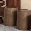 Badezimmer-Mülleimer mit Holzmaserung und Schwingdeckel, Produktbild-Vorschau 2