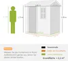Outsunny Gerätehaus Kunststoff 2,1m² 186 x 130 x 199cm Produktbild-Vorschau 3