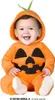 A baby wearing a pumpkin costume. Produktbild-Vorschau