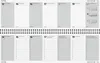 A spread of a desk calendar showing the days of the week for April. Produktbild-Vorschau