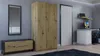 Topeshop SD-90 ART KPL, Eiche, Garderobe, 7 Regale, 2 Produktbild-Vorschau 1