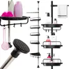 Étagère de salle de bain d'angle, télescopique, réglable, Voir les images du produit 1
