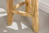 Massivholz Hocker BALI 45cm rund Teak Beistelltisch Produktbild-Vorschau 10