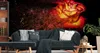 Muralo XXL Vlies FOTOTAPETE Abstrakte ROSE Schwarzer 3D Produktbild-Vorschau 3