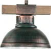 Wandlampe E27 in Kupfer antik Metall Holz Wohnzimmer Küche Produktbild-Vorschau 4
