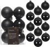 Weihnachtskugeln Kunststoff 6cm 12 Stück - Schwarz Produktbild-Vorschau 2