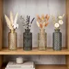 4er Set Vase Braun Grau H14cm Glas Blumenvase Naturtöne Produktbild-Vorschau 4