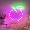 Neon LED w kształcie brzoskwini 20 x 24 cm – dekoracja Podgląd zdjęcia produktu 3