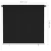 Außenrollo 160x140 cm Schwarz Produktbild-Vorschau 6