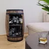 Rustikální bar z dřevěného sudu s policí uvnitř, barva Náhled obrázku produktu 4