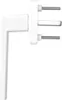 Aluminium Fenstergriff Quadrat, Farbe:Weiß RAL 9016, Produktbild-Vorschau 4