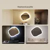 Kúpe??ové zrkadlo 84x74cm - koso?tverec s LED osvetlením - Náhľad obrázku produktu 2