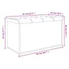 Lavice s úložným prostorem betonová šedá 82x42x45 cm Náhled obrázku produktu 7