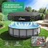 Poolabdeckung rund 366 cm, Upgrade 600D Robustes Oxford Produktbild-Vorschau 5