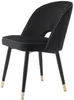 Casa Padrino Luxus Esszimmerstuhl Set Schwarz / Messing 53 Produktbild-Vorschau 5