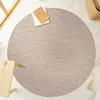 Outdoor Teppich Wetterfest 160x160 Rund Beige für Camping Produktbild-Vorschau 2