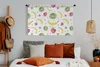 MuchoWow® Wandteppich Wandbehang Obst - Aquarell - Weiß - Produktbild-Vorschau 4
