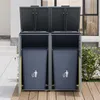Merax Mülltonnenbox mit Klappdeckel, Mülltonnenverkleidung Produktbild-Vorschau 6