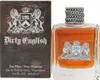 A bottle of Juicy Couture Dirty English eau de toilette for men and its packaging are displayed against a white background. Náhľad obrázku produktu