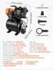 VEVOR Hauswasserwerk 1,1 kW 5300 L/h Jetpumpe mit 19 L Produktbild-Vorschau 7
