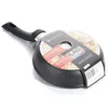 A black frying pan with a black handle, shown from a diagonal angle on a white background. The pan has a product label attached to it. Podgląd zdjęcia produktu