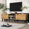 Merax Armoire TV avec 2 portes et 2 compartiments ouverts, Voir les images du produit 1