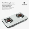 Klarstein Barzona Gaskochfeld, 2-Brenner Edelstahl & Glas, Produktbild-Vorschau 4