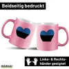 Huuraa Glitzertasse Estland Flagge Herz 330ml Pink Keramik Produktbild-Vorschau 2