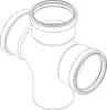 POLOPLAST POLO-KAL NG, Doppelabzweig, DN 110/110/87, 1 Stk. Produktbild-Vorschau 3