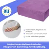 Frottee Spannbettlaken mit Gummizug 200x220 cm Violett – Produktbild-Vorschau 3