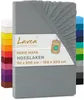Lavea® Spannbettlaken 90x200cm - 100x200cm, Maya, 100% Produktbild-Vorschau 11