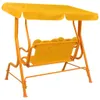 vidaXL Altalena hollywood per bambini giallo 115 x 75 x 110 Anteprima dell’immagine prodotto 3