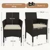 Yaheetech 2er Set Gartenstuhl aus Polyrattan, inkl. Sitz- & Produktbild-Vorschau 6