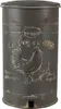 Clayre & Eef Treteimer 6Y4244 Grau Ø 27x45 cm Vintage Produktbild-Vorschau 1