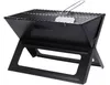 van der Meulen Faltbarer BBQ X-Form Holzkohlegrill schwarz Produktbild-Vorschau 14