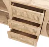 Credenza Merax 140,5x40x76 cm in look legno con cassetti in Anteprima dell’immagine prodotto 6
