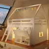 Letto a soppalco MODFU, 140x200, a forma di casetta, per Anteprima dell’immagine prodotto 2