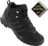A black Adidas Terrex hiking boot with a Gore-Tex logo overlay. Produktbild-Vorschau