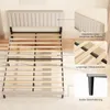 KUTAS Klassische Betten 140x200, Polsterbett Grau mit Produktbild-Vorschau 8