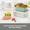 GOURMETmaxx Frischhaltedosen aus rPET - apricot/grau/grün Produktbild-Vorschau 2