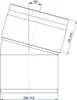 Poloplast POLO-KAL XS, Bogen, DN 110, 15°, 1 pz. Anteprima dell’immagine prodotto 6