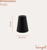 4x Möbelknöpfe Schwarz Schrankknöpfe Aluminium Möbelgriffe Produktbild-Vorschau 2
