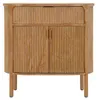 Komoda 80,5 x 82 x 46 cm, borovice, MDF, kov, hnědá Náhled obrázku produktu 2