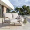 Aluminiowa ławka ogrodowa HWC-O11, 2-osobowa sofa ogrodowa, Podgląd zdjęcia produktu 1