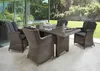 Destiny Sitzgruppe LUNA 4 Sessel + Tisch 165x90x75cm, Produktbild-Vorschau 1