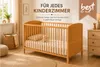 Best For Kids Gitterbett Natur 2 in 1 Patrick 70x140 cm Produktbild-Vorschau 6